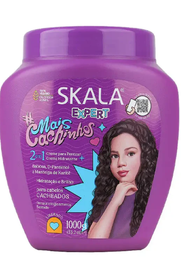 Skala Expert Mais Cachinhos 2 In 1 Hidratante + Cream 1000g